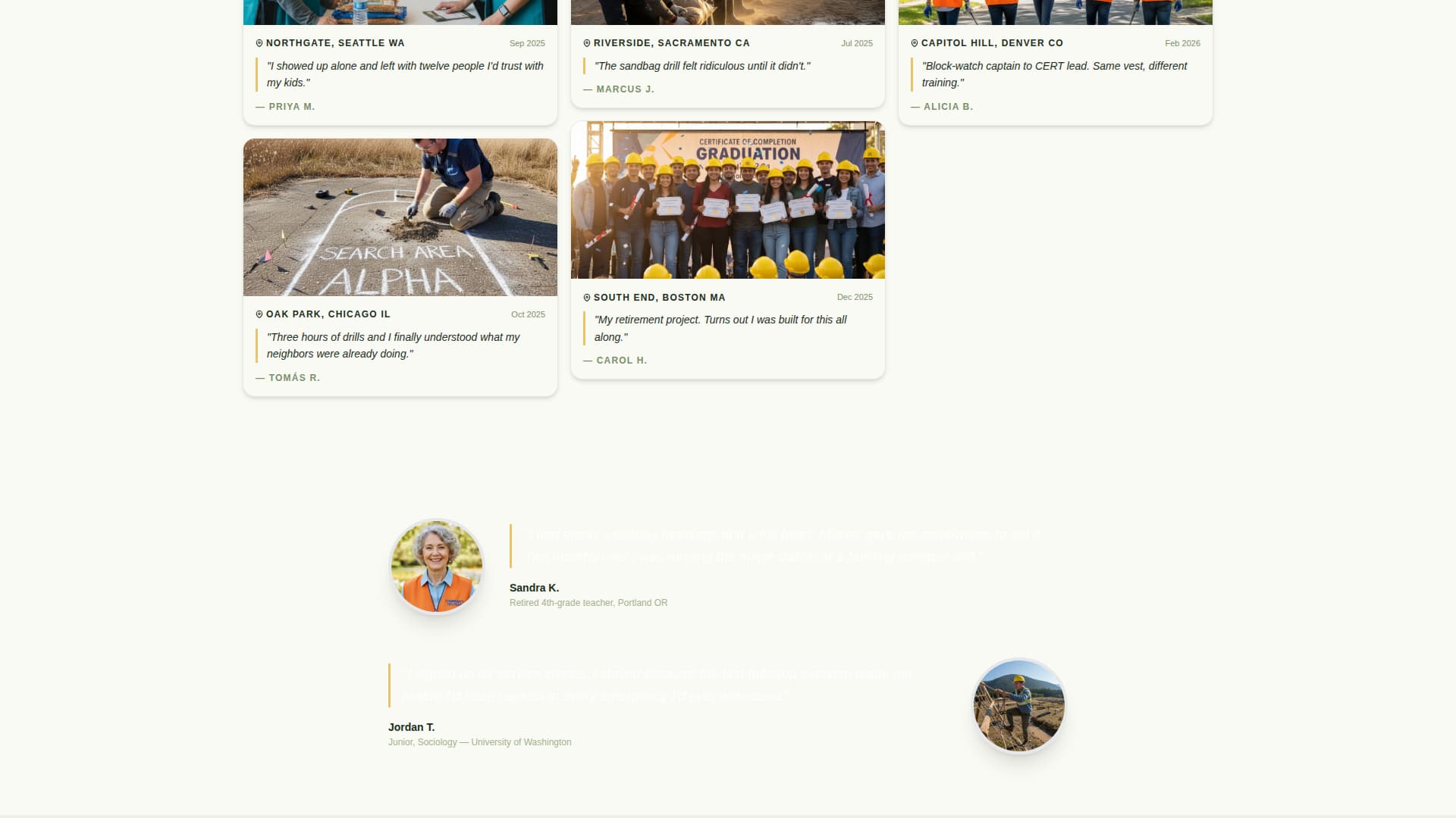 Muster - Trusted Emergency Landing Page Template