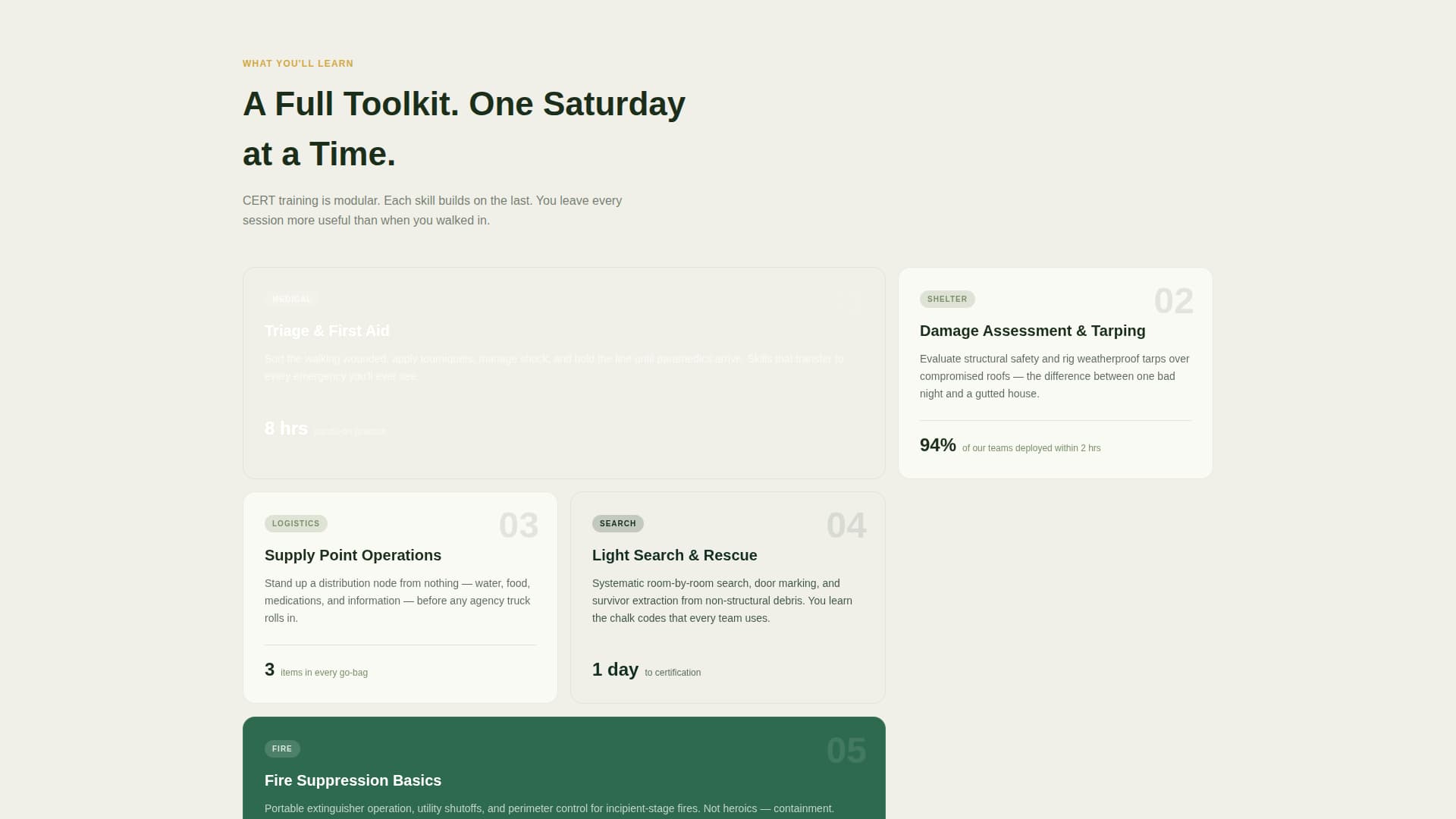 Muster - Trusted Emergency Landing Page Template
