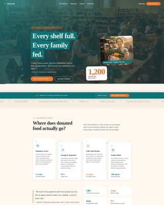 Harvest - Impactful Foodbank Landing Page Template