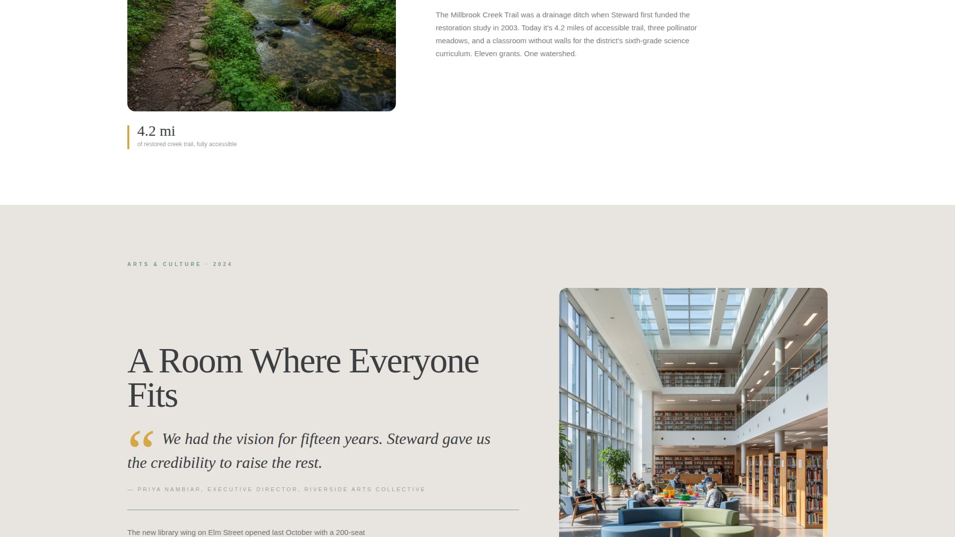 Steward - Heartfelt Foundation Landing Page Template
