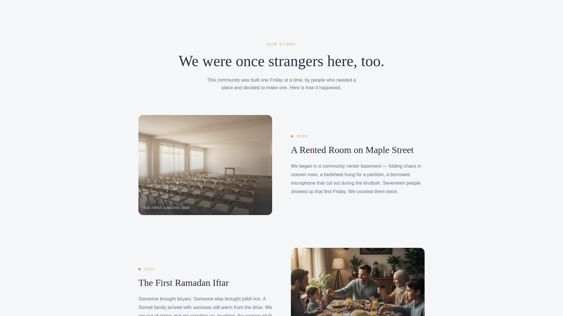 Minaret - Welcoming Mosque Landing Page Template