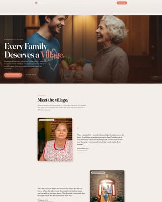 Gather - Heartfelt Community Landing Page Template