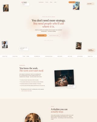 Hearth - Warm Creators Landing Page Template