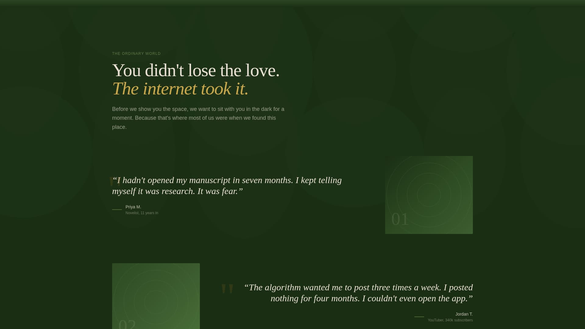 Gather - Restorative Creators Landing Page Template