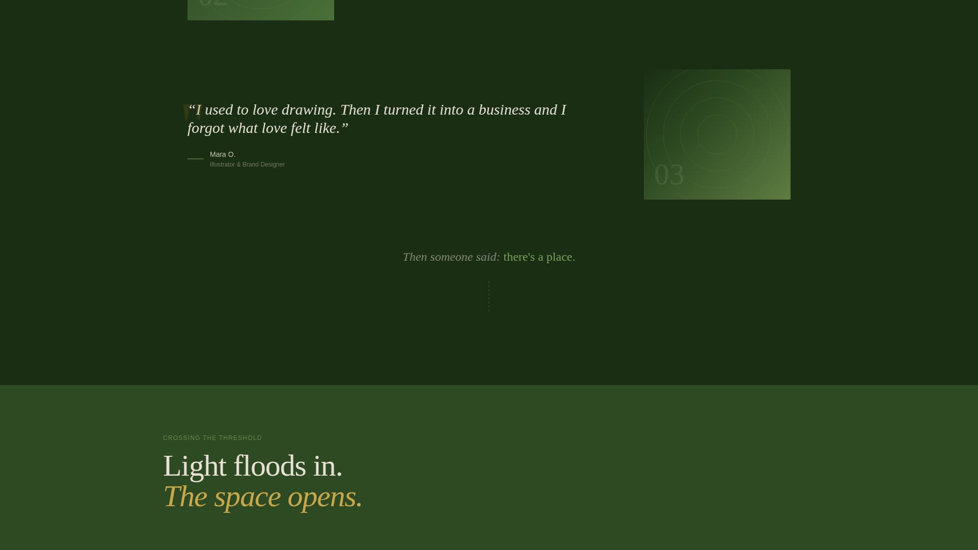 Gather - Restorative Creators Landing Page Template