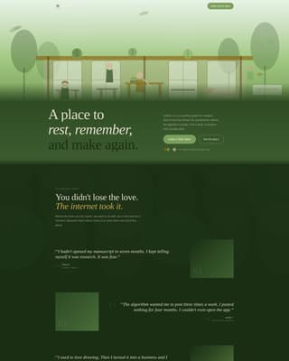 Gather - Restorative Creators Landing Page Template