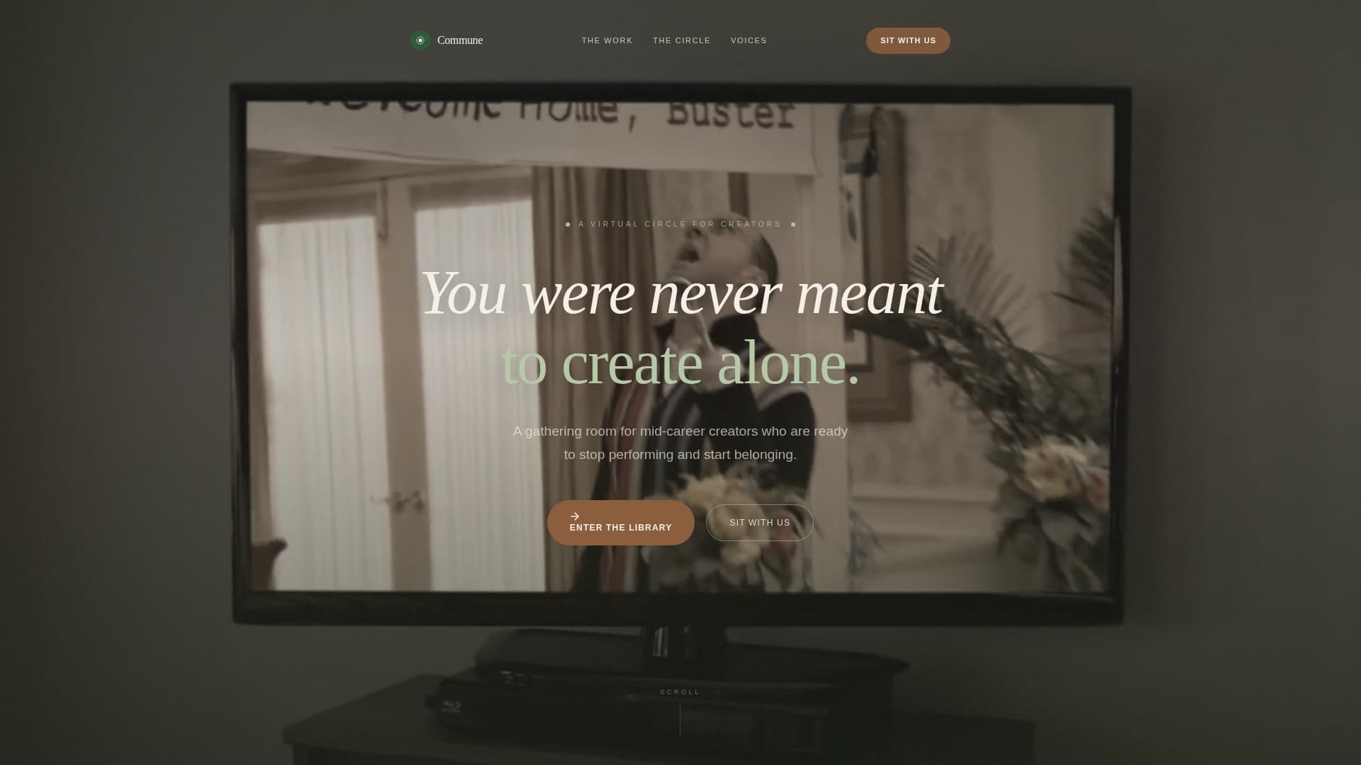 Commune - Restorative Creators Landing Page Template