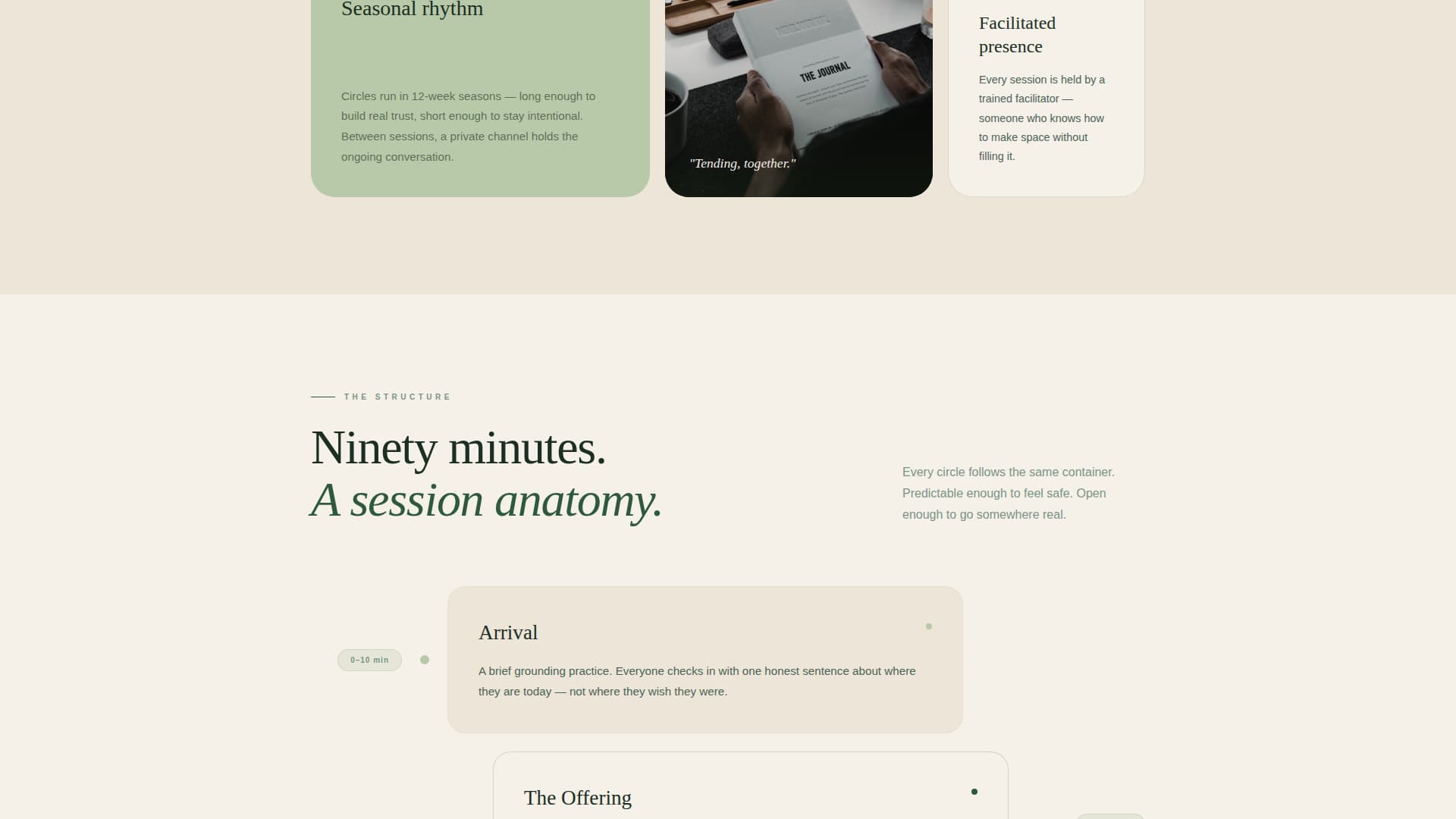 Commune - Restorative Creators Landing Page Template