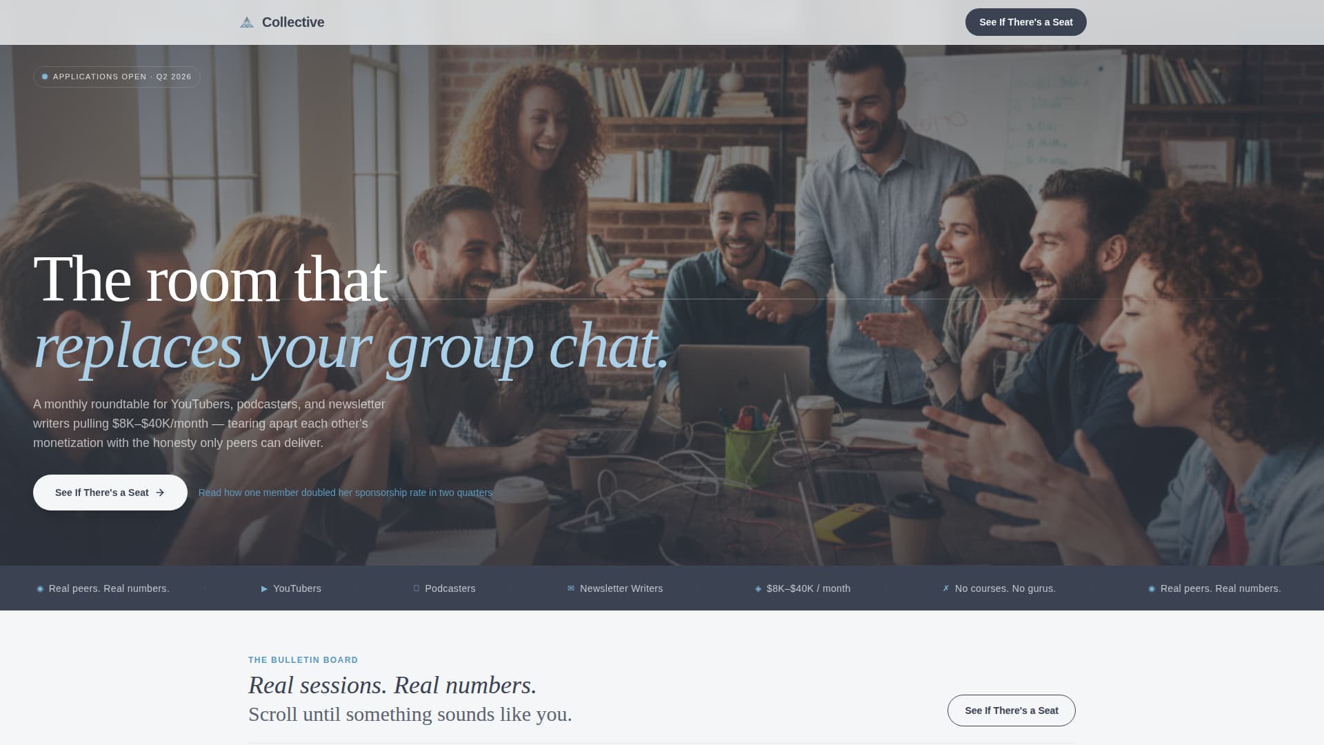 Collective - Inspiring Creatorcommunity Landing Page Template