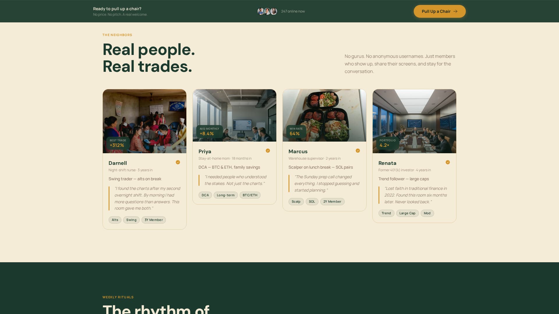 Tribe - Grounded Traders Landing Page Template