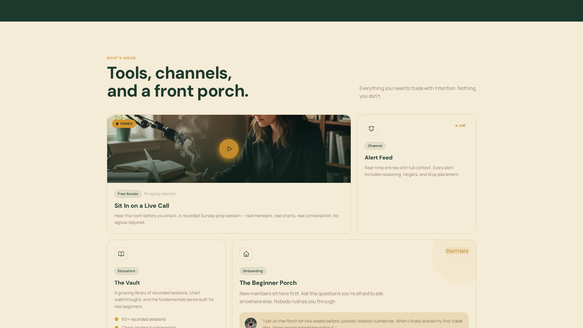 Tribe - Grounded Traders Landing Page Template