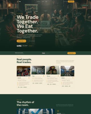 Tribe - Grounded Traders Landing Page Template