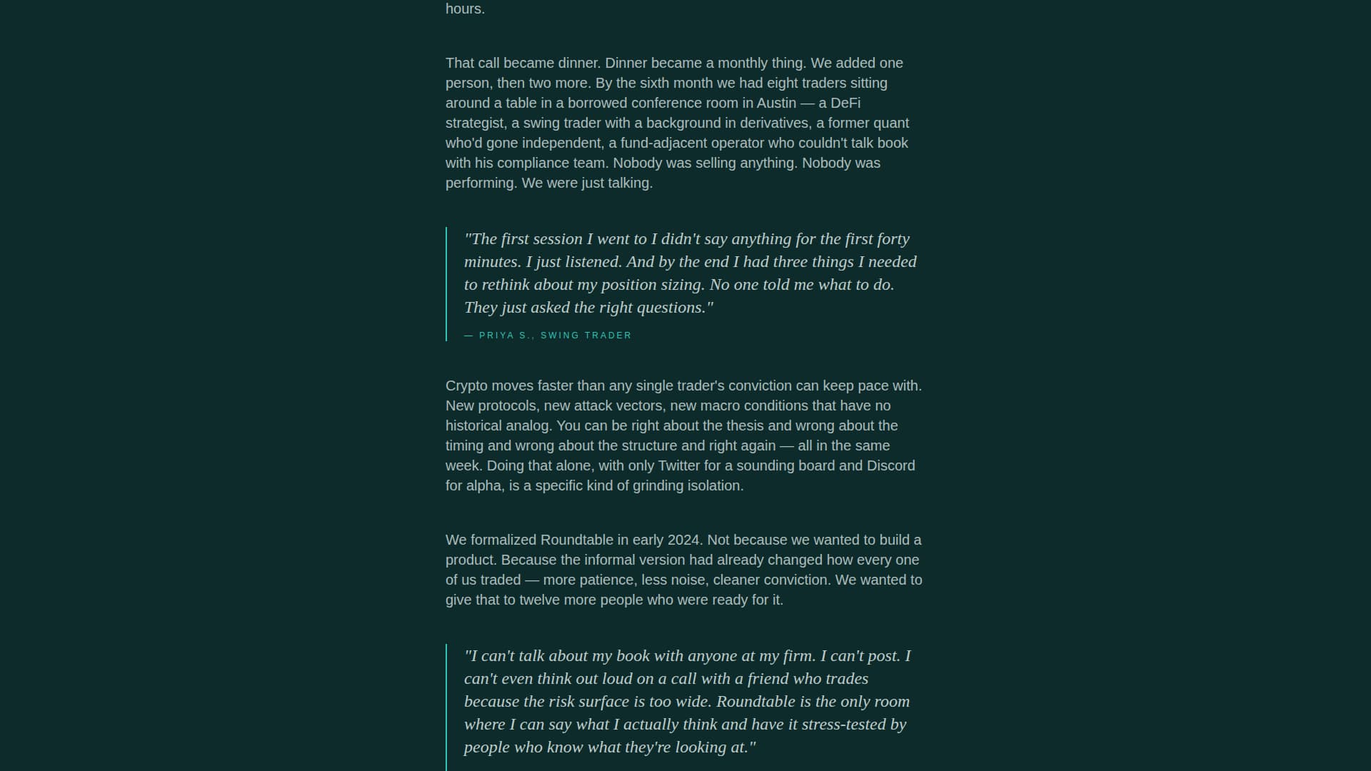 Roundtable - Elite Crypto Landing Page Template