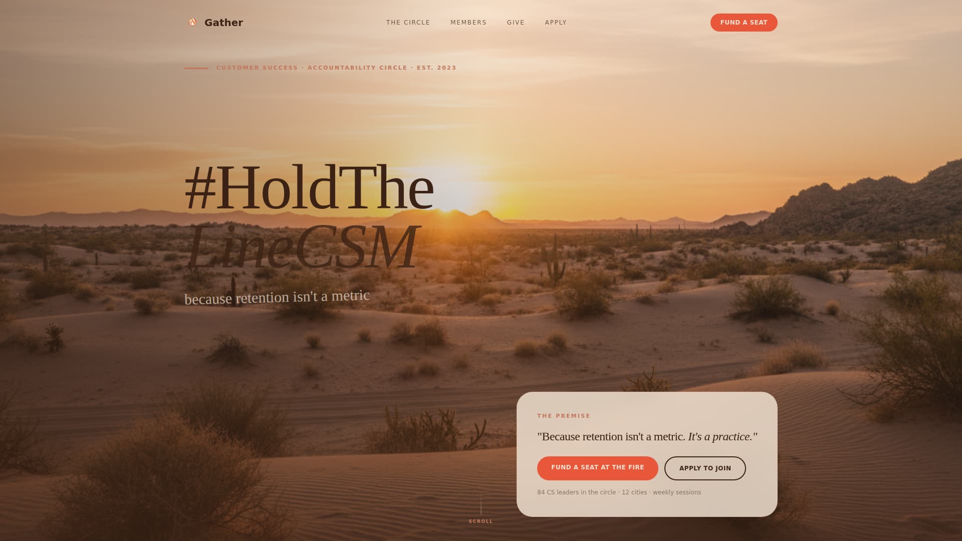 Gather - Powerful Customersuccess Landing Page Template
