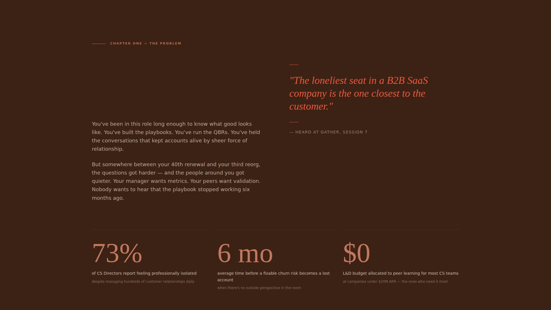 Gather - Powerful Customersuccess Landing Page Template