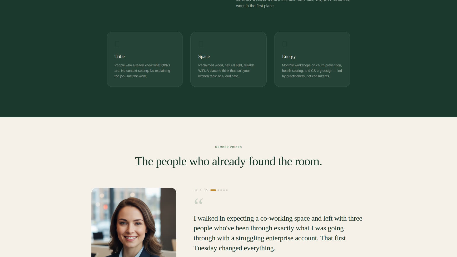 Gather - Restorative Community Landing Page Template
