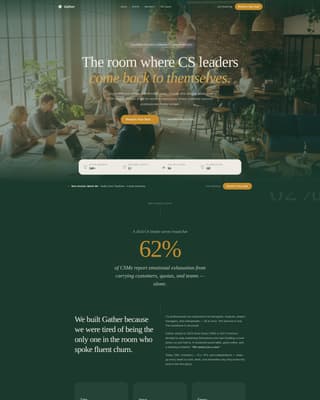 Gather - Restorative Community Landing Page Template