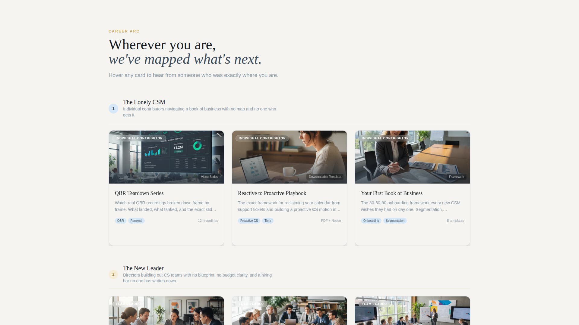 Convene - Elite Customersuccess Landing Page Template