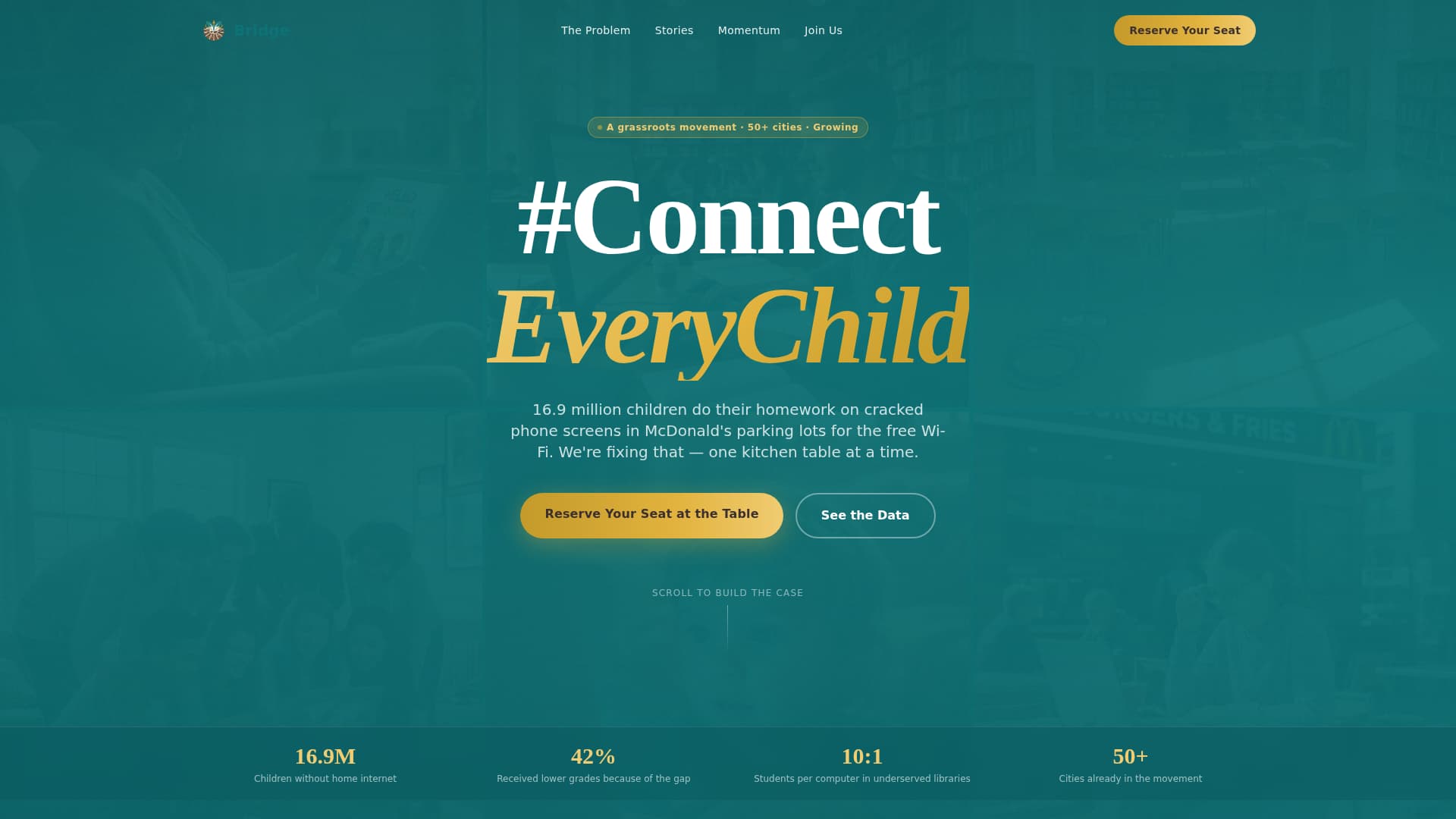 Bridge - Powerful Advocacy Landing Page Template