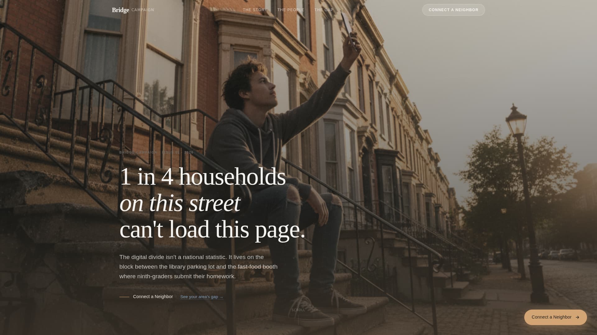 Bridge - Heartfelt Nonprofit Landing Page Template