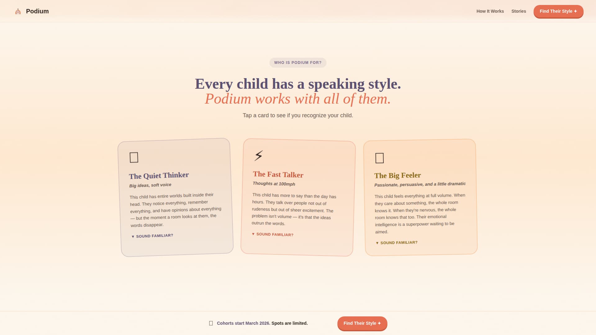 Podium - Inspiring Debate Landing Page Template
