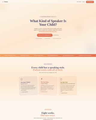 Podium - Inspiring Debate Landing Page Template