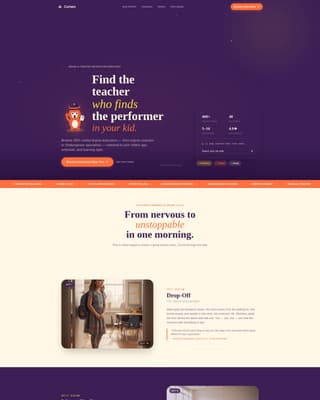 Curtain - Inspiring Theater Landing Page Template