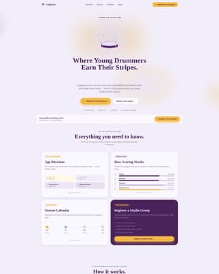 Cadence - Dynamic Drums Landing Page Template
