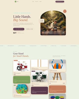 Sticks - Delightful Kidsdrums Landing Page Template