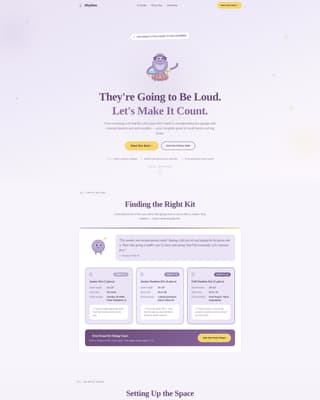 Rhythm - Joyful Drumming Landing Page Template