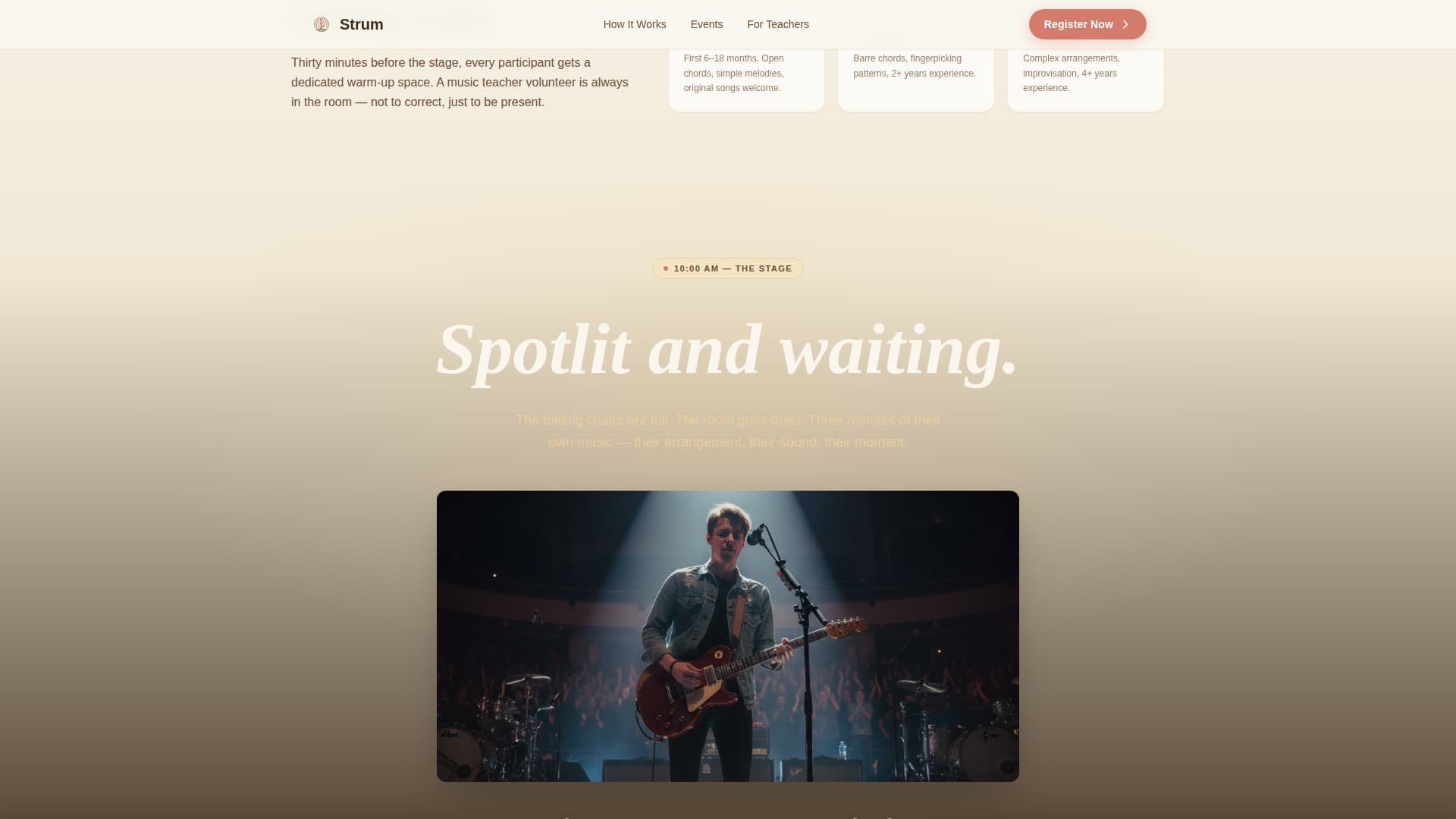 Strum — Engaging Music Education Kids Landing Page Template