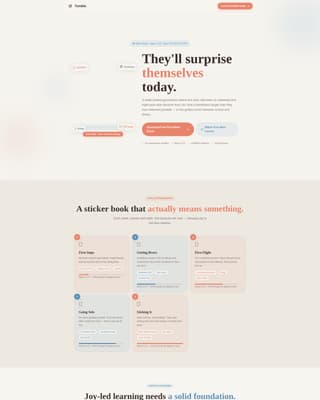 Tumble - Joyful Gymnastics Landing Page Template
