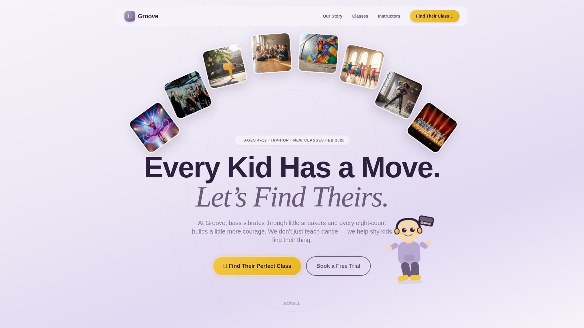 Groove - Empowering Dance Landing Page Template