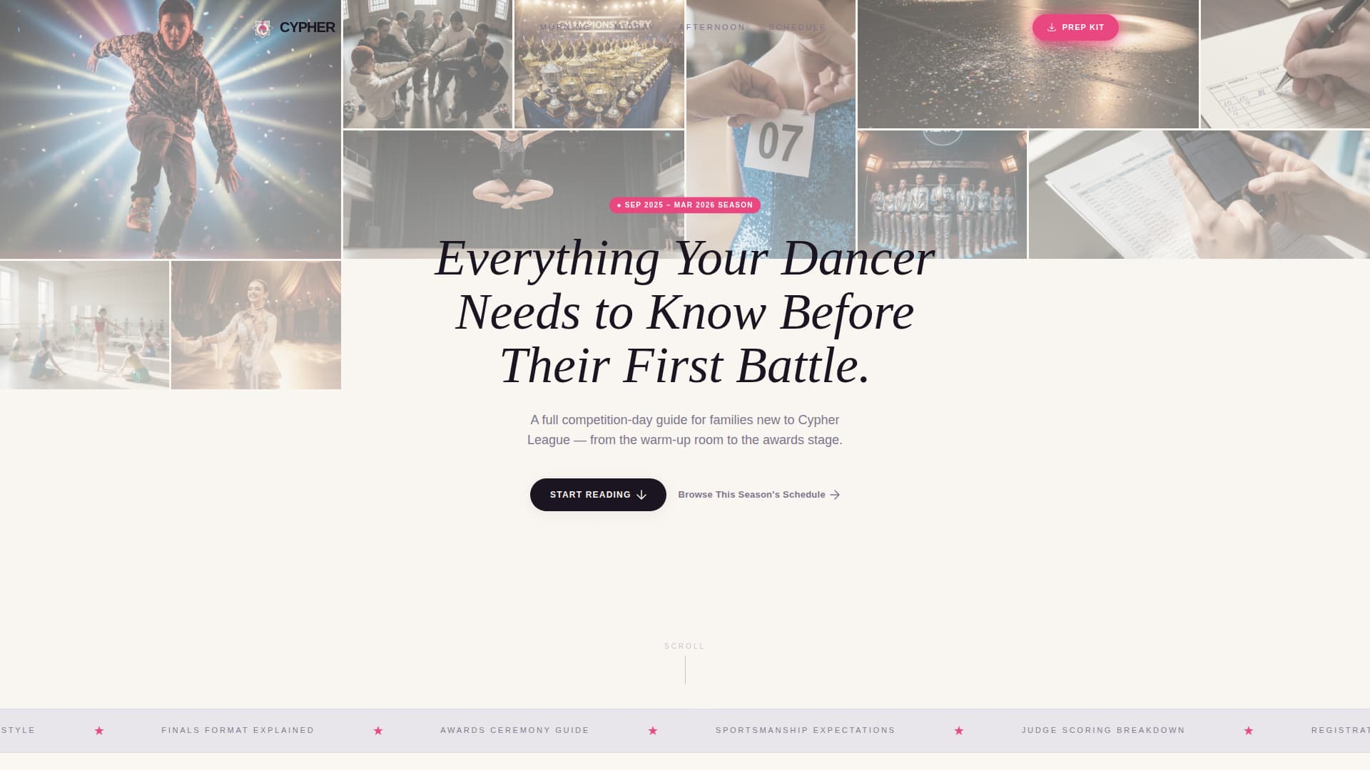 Cypher - Ultimate Dance Landing Page Template