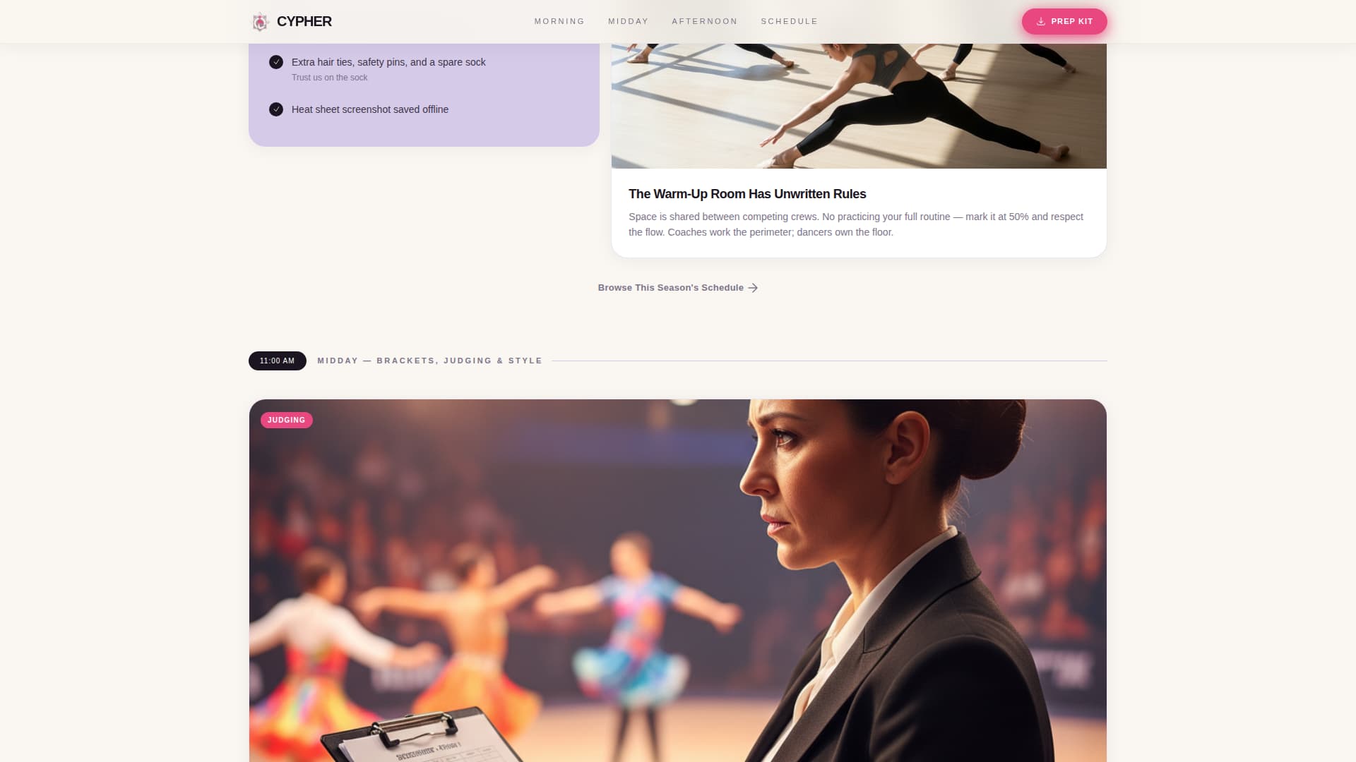 Cypher - Ultimate Dance Landing Page Template