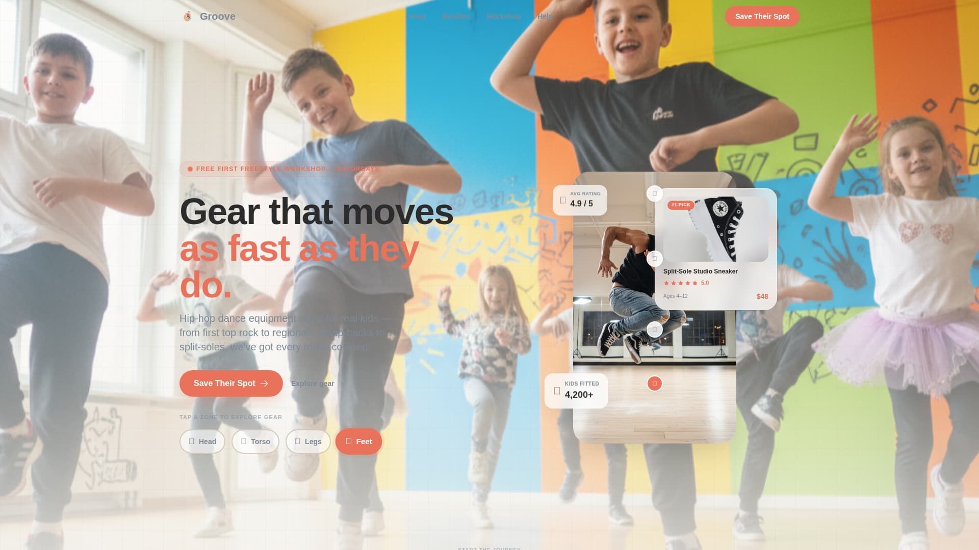 Groove - Playful Dance Landing Page Template