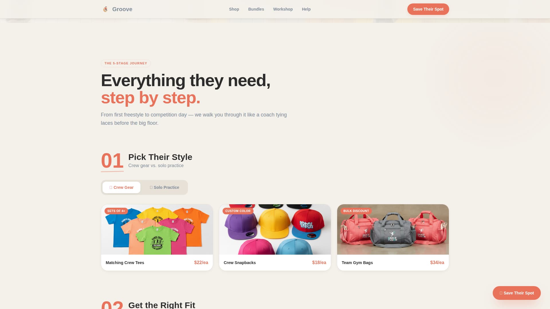 Groove - Playful Dance Landing Page Template