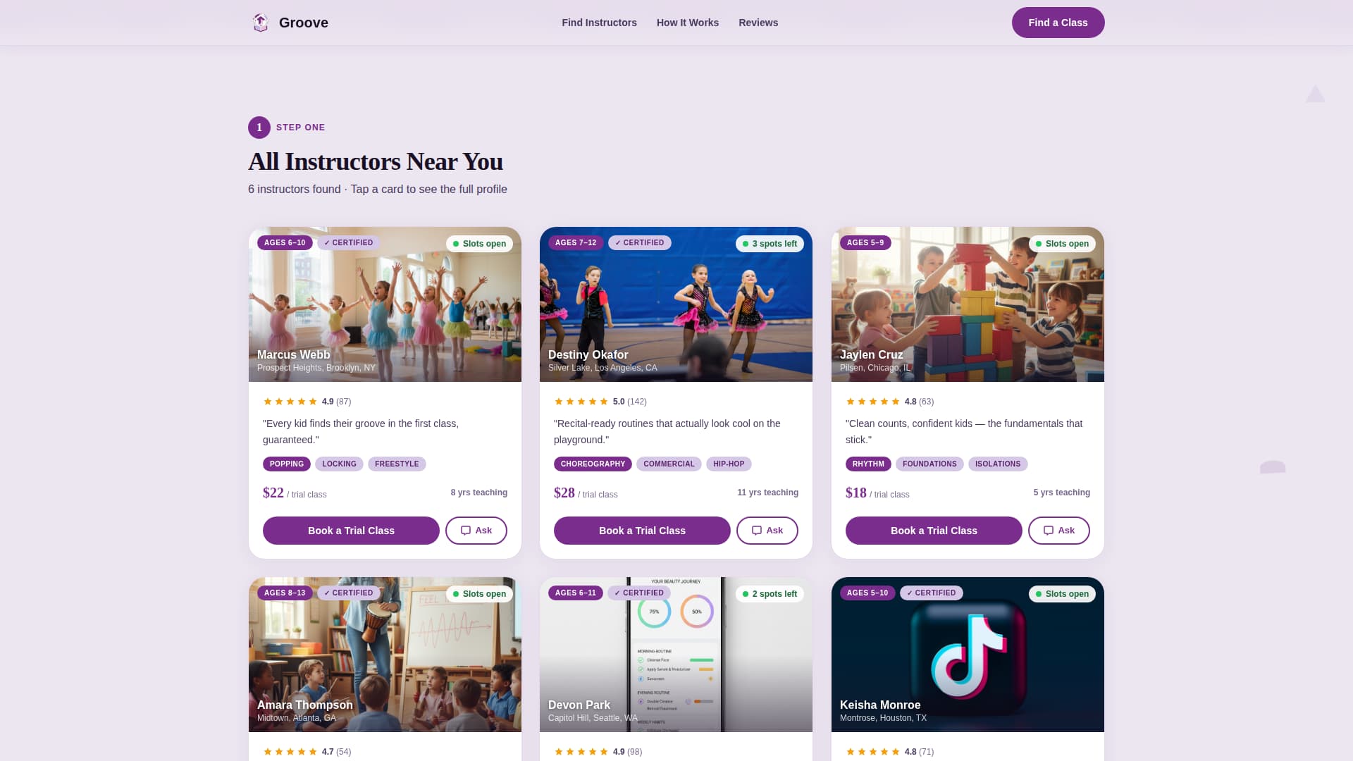 Groove - Playful Hip-Hop Landing Page Template