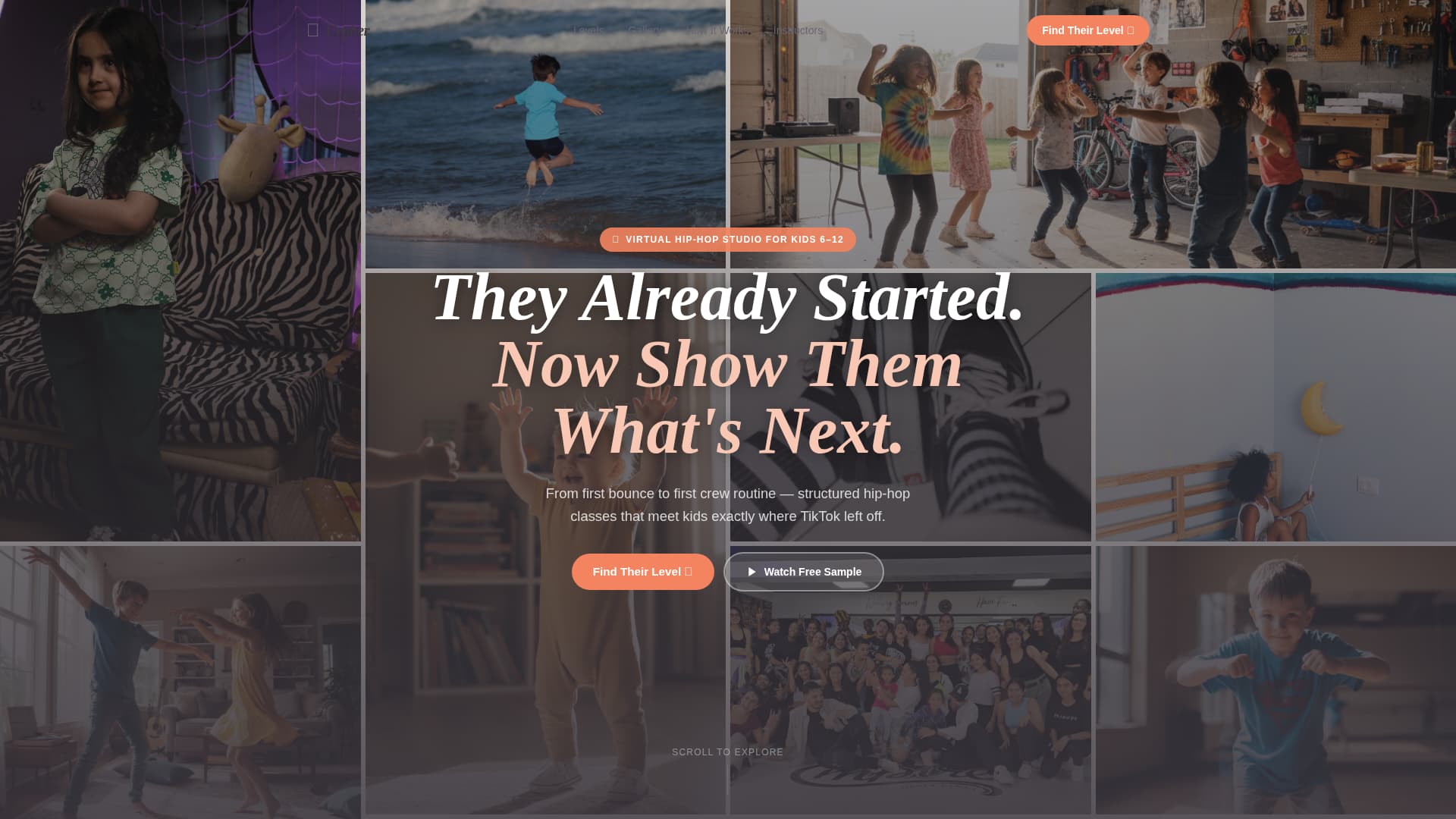 Cypher - Dynamic Kidsdance Landing Page Template