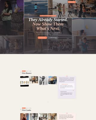 Cypher - Dynamic Kidsdance Landing Page Template