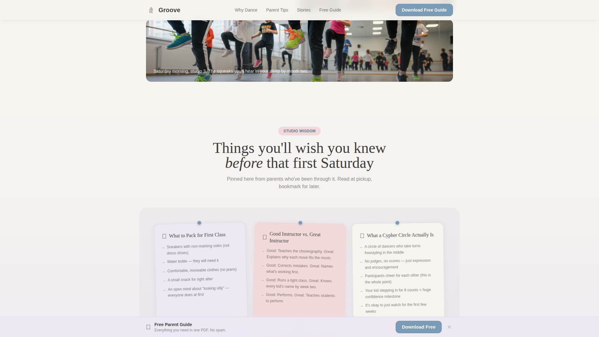 Groove - Nurturing Hip-Hop Landing Page Template