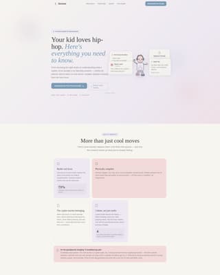 Groove - Nurturing Hip-Hop Landing Page Template