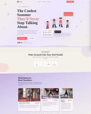 Groove - Energetic Dance Landing Page Template