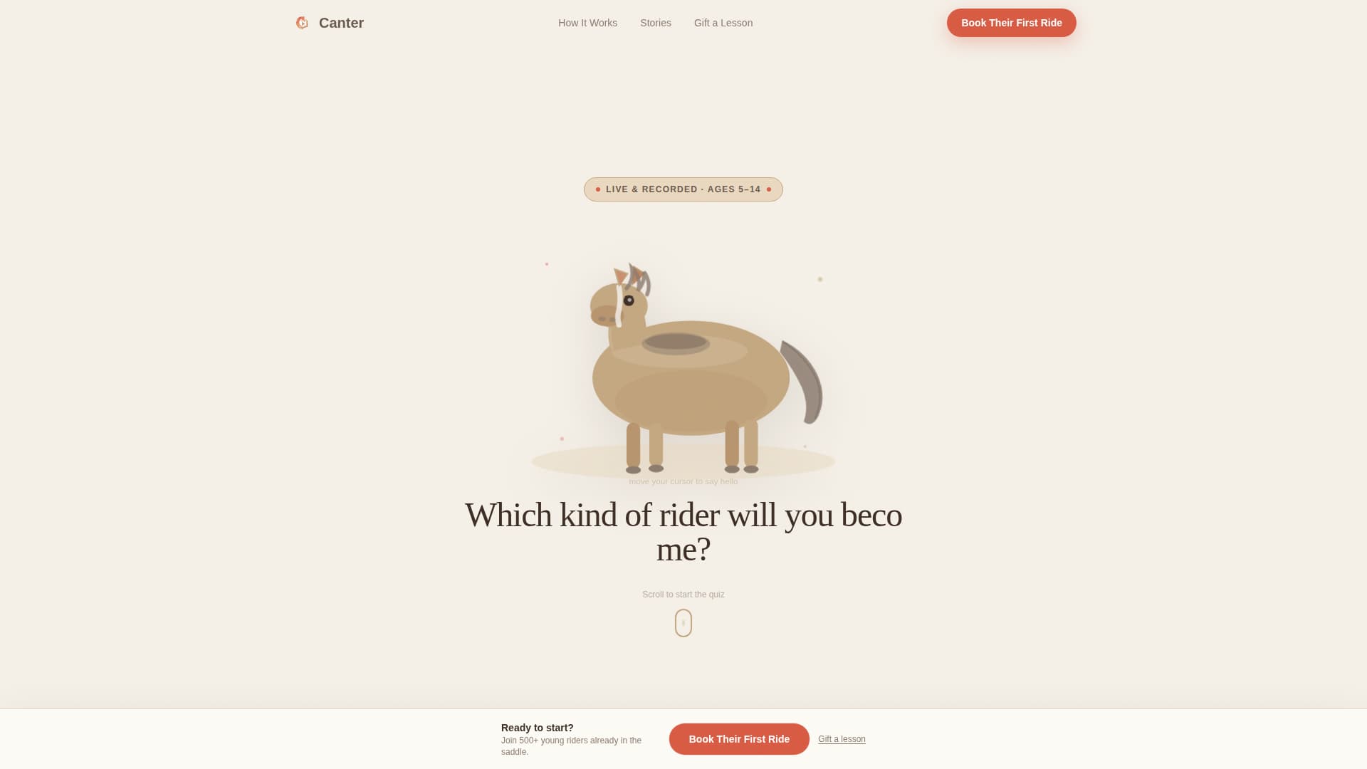 Canter - Enchanting Equestrian Landing Page Template