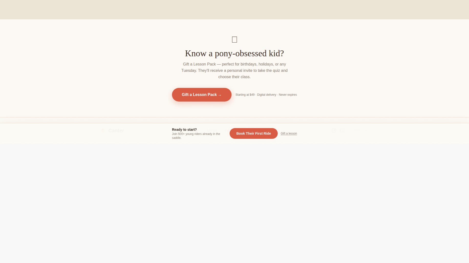 Canter - Enchanting Equestrian Landing Page Template