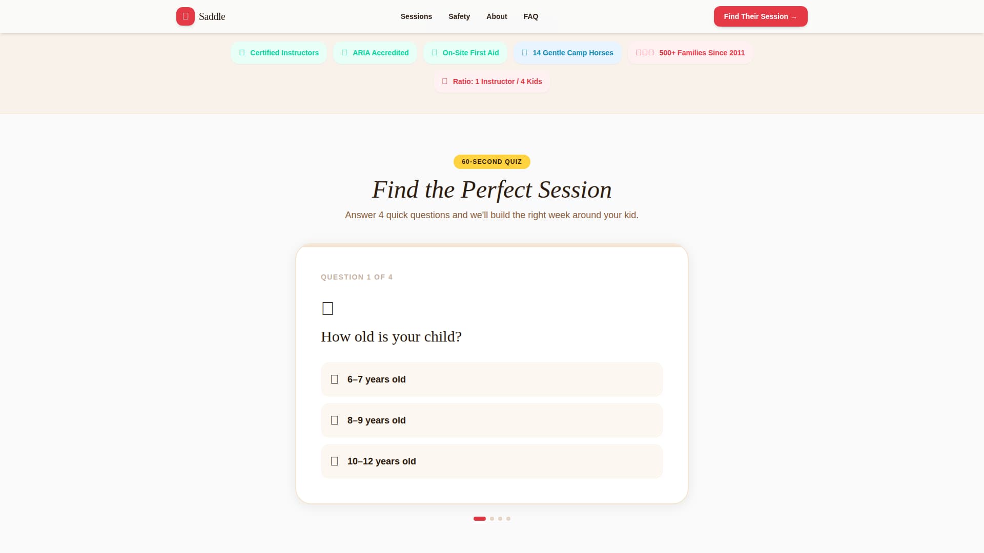 Saddle - Joyful Horseback Landing Page Template