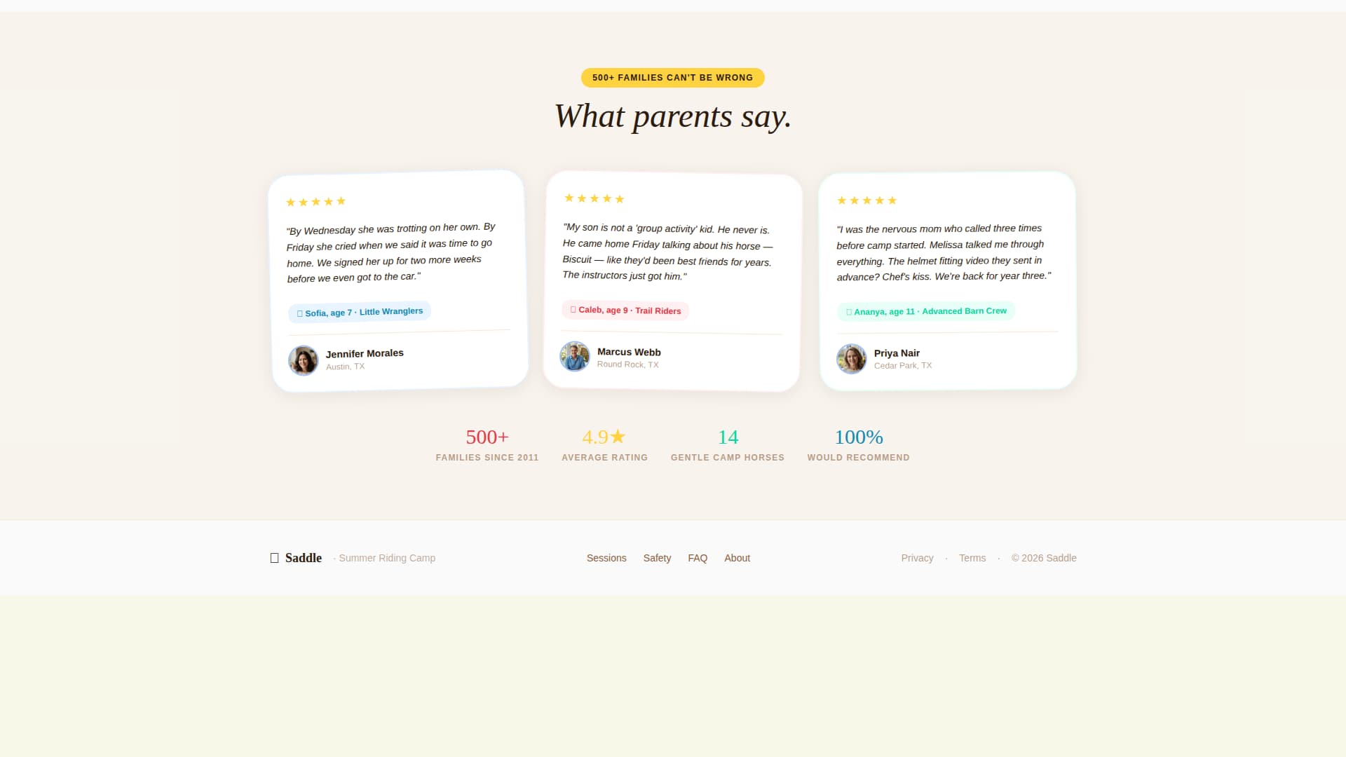 Saddle - Joyful Horseback Landing Page Template