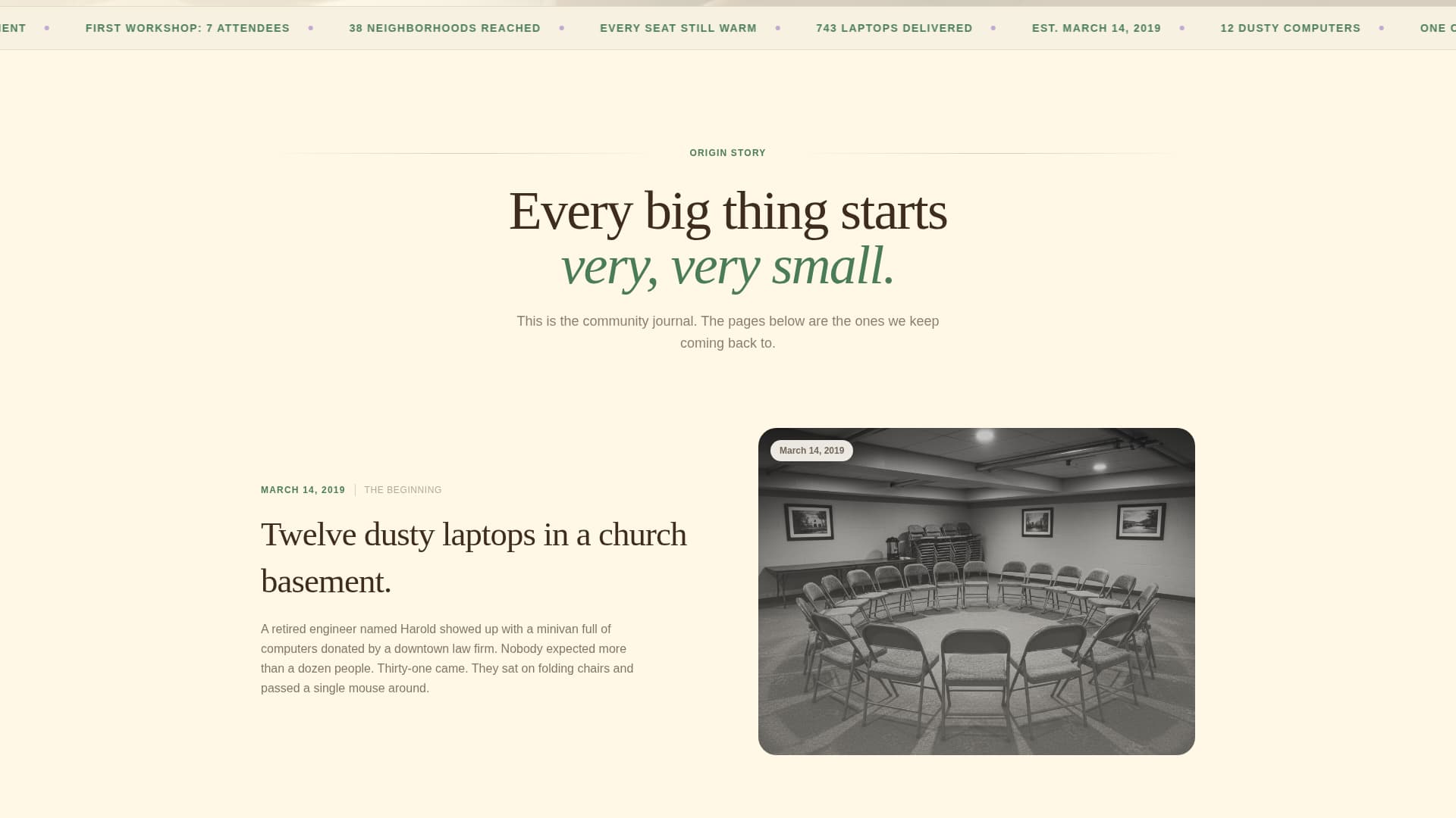 Bridge - Heartfelt Community Landing Page Template