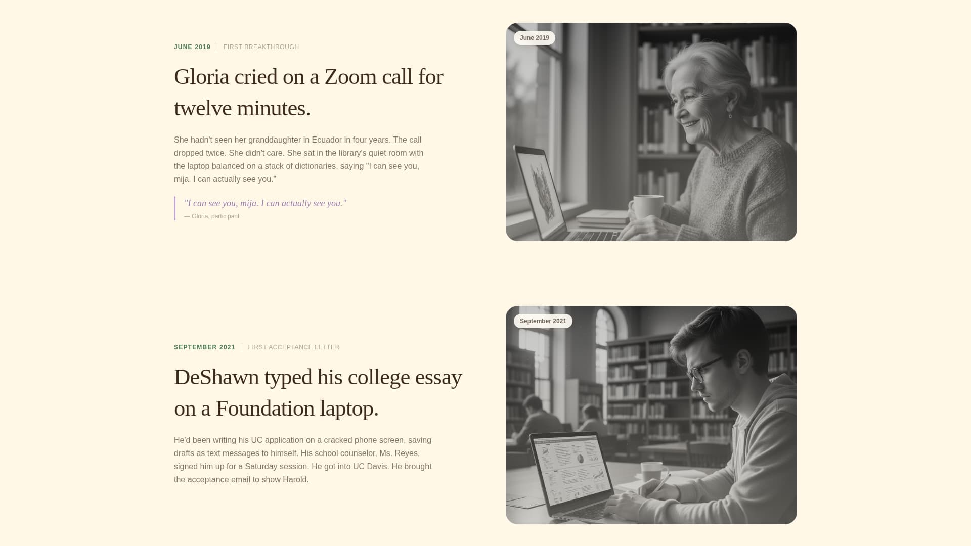 Bridge - Heartfelt Community Landing Page Template