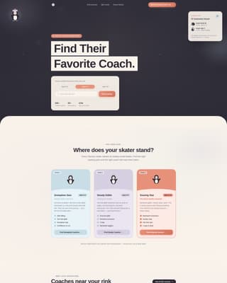 Glide - Trusted Skating Landing Page Template